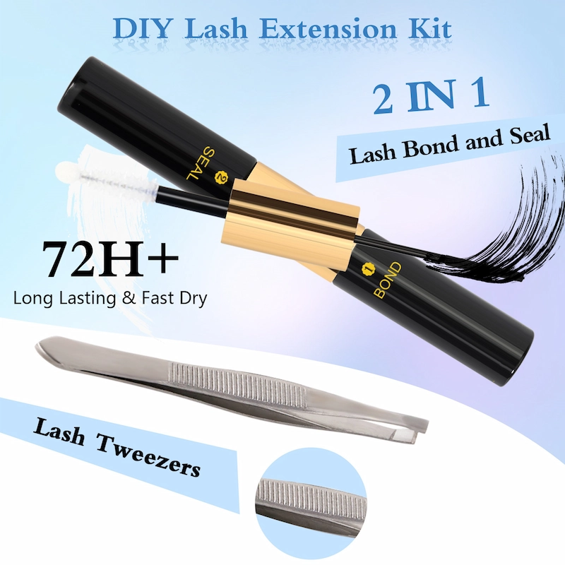 DIY lash cluster lashes kit with lash bond and seal XJ165
